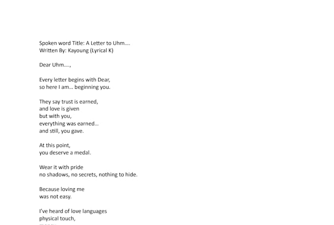 write custom poetry that captures your story and emotions